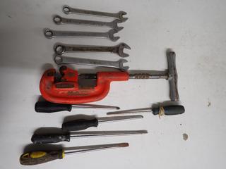 Assorted Wrenches, Screwdrivers, Etc.