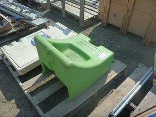 Emergency Eye Wash Station and Baby Changing Station.
