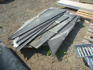 Quantity of Brown Tin Siding Gable Pieces.