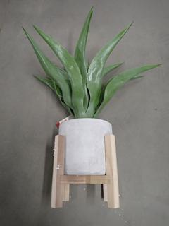 Artificial Aloe Vera Plant with Stand.