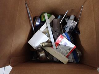 (3) Boxes of Assorted Household Tools & Hardware.