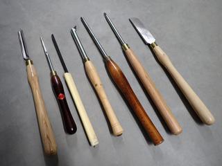 Quantity of Industrial Wood Lathe Chisel Woodworking Turning Tools.