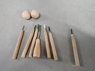 Quantity of Wood Carving Chisels.