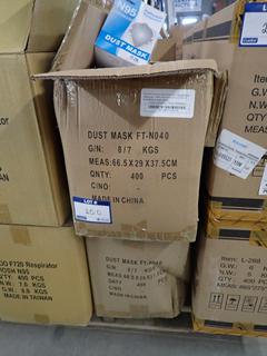 (2) Boxes of Niosh L-288 N95 Masks, 400 Per Box.