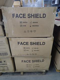 (3) Boxes of Protection Isolation Face Sheild Masks, 200 Per Box.