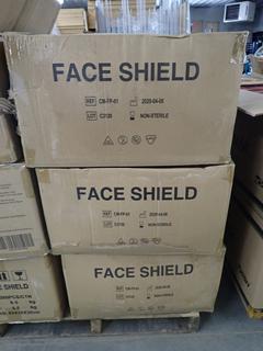 (3) Boxes of Protection Isolation Face Sheild Masks, 200 Per Box.