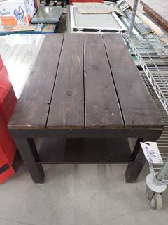 Wooden Coffee Table, 35 1/4 In. L x 21 1/2 In. W x 18 1/2 In. H.