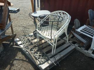 (3) Pallets of Outdoor Wooden Patio Furniture.