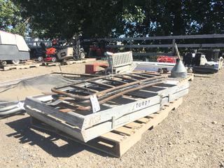 (2) Sturdy Aluminum Saw Horses 36 In. H and (1) Folding Ramp 45 In W x 5 Ft L.