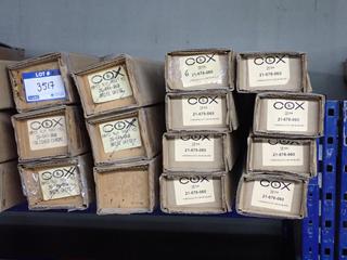 (14) Boxes of Cox Door Components Threshold STL, Satin Silver.