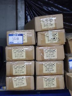 (9) 5pc Cox Door Components Guide Channel, Satin Silver.