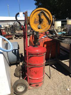 Pneumatic Grease Pump c/w Hose, Dolly and High Performance Grease.