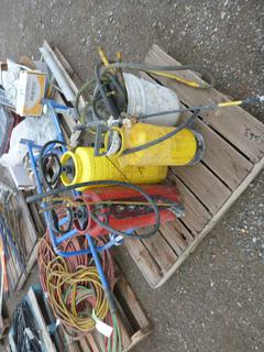 Barrel Dolly, Form Sprayers and Jacks.