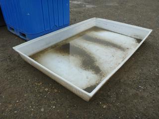 White Poly Spill Container 55 In x 86 In x 9 In.