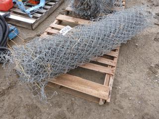 Partial Roll of 6 Ft Chain Link Fence.