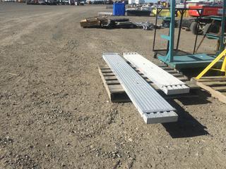 (2) Vulcan Ladder Extendable Aluminum Planks Extends to 10 Ft 6 In.