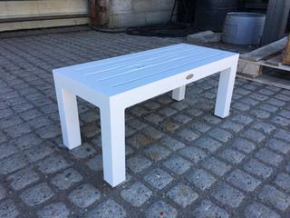 Unused Laguna Side Table White 76cm x 35cm x 33cm.
