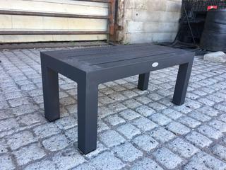 Unused Laguna Side Table Charcoal 76cm x 35cm x 33cm,
