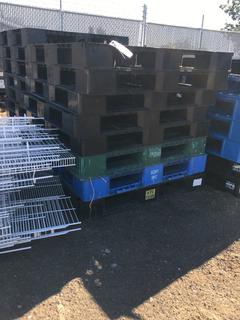 Quantity of Plastic Pallets.  47 1/2 in. x 39 1/2 in.