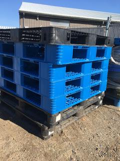 Quantity of Plastic Pallets.  47 1/2 in. x 39 1/2 in.