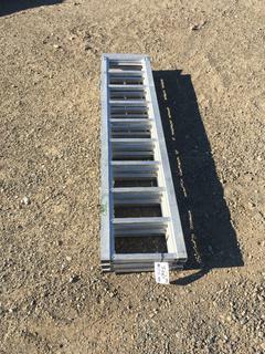Folding Aluminum Ramp, Folds out to 44 In x 68 In.