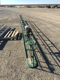 23 Ft. Chain Drive Conveyor Belt w/ Gryphon 3/4 Hp Motor.