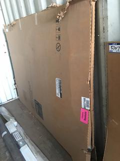 U Tile Shower Back Wall 6080 Walls and Base 59 1/2 In x 80 7/8 In x 1 1/8 In. *Damaged*