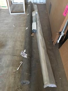 Tyvek Water Barrier 9 Ft Roll, Regal Straight Pickets and White Valance Composite Railing 9 Ft Length.