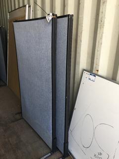(2) Office Dividers and (1) Dry Erase Board 29 In x 40 In.