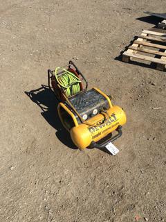 DeWalt Emglo Compressor c/w Hose and Reel.