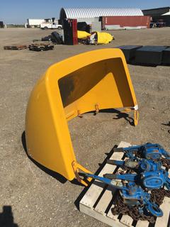 Yellow Semi Truck Wind Deflector.