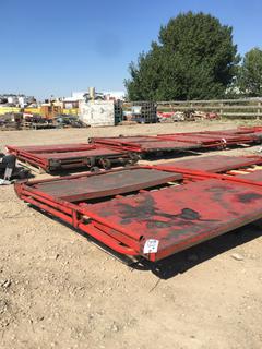 Steel Table & Shelf on Castors 24 In W x 57 In L x 72 In H.