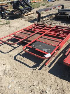 Steel Table & Shelf on Castors 24 In W x 57 In L x 72 In H.