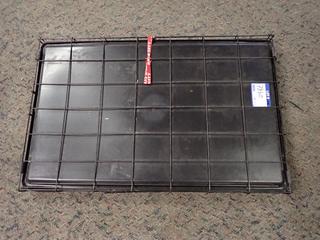 Wire Dog Kennel. 35.6 In. L x 22.75 In. W x 24.75 In. H.