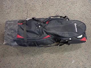 TaylorMade Golf Bag on Wheels w/ Club & Putter.