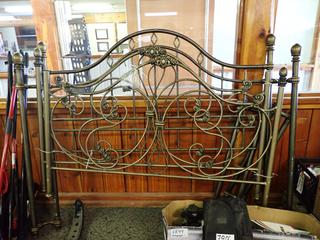 Queen Size Brass Bedframe.
