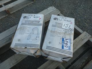 (2) Submersible Sump Pumps 1 1/4 Hp.
