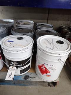 (6) Assorted 5 Gallon Pails of Paint.