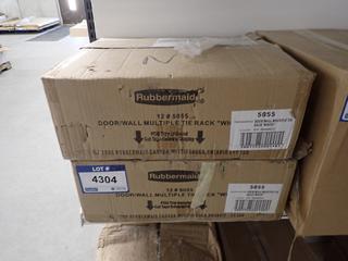 (4) Boxes of Home Decor 16 In. White Shelf & Hanger Brackets, 20 Pairs Per Box.