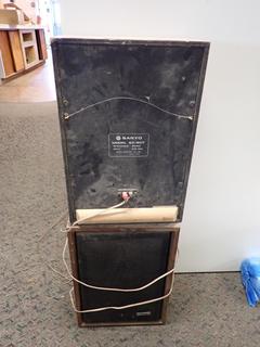 (2) Sanyo Speakers, Model # SX-807, 80HMS, 20W.