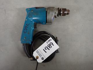 Makita Unidrill, No. 6000LR, 115V, 3.3A.