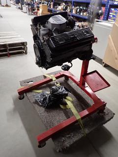 Unused Chevy 4.3L V6 Engine on Stand. *Dolly Not Included