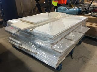 Quantity of Melamine Pieces, Approx. 48 x 14 In.