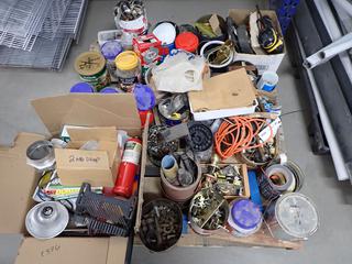 Pallet of Assorted Hardware, Nuts, Bolts, etc.