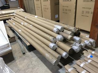 Quantity of Wall Steel Hanging Rail 96 In.