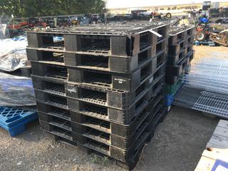 Quantity of Plastic Pallets.  47 1/2 in. x 39 1/2 in.