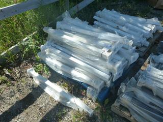 Quantity of White Metal Table Legs, 40 1/4 x 2 In.