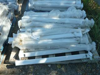 Quantity of White Metal Table Legs, 40 1/4 x 2 In.