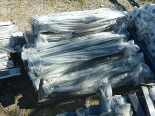 Quantity of Grey Metal Table Legs, 40 1/4 x 2 In.