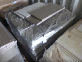 Quantity of Dark Wood Sheets of Melamine.